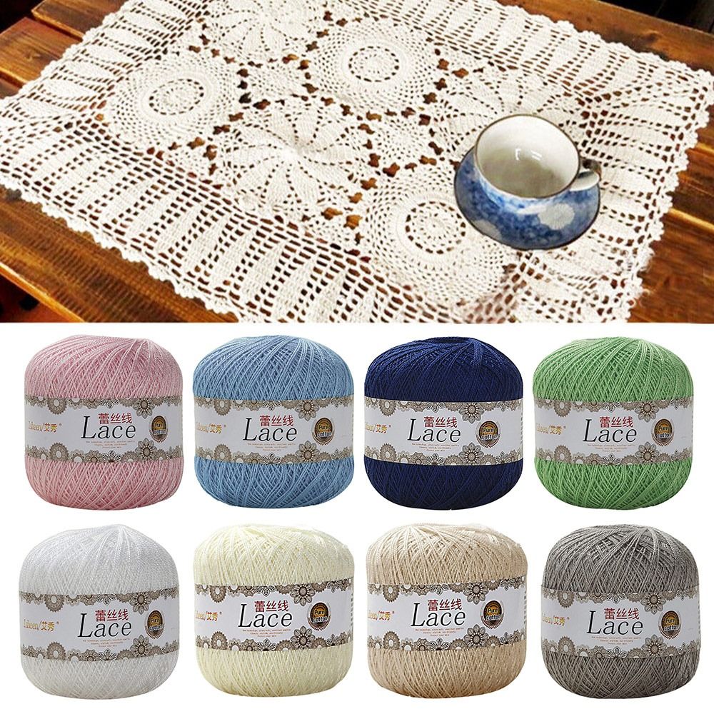 50g/Ball Soft Cotton Lace Yarn - Cotton Embroidery Thread Skeins review and price
