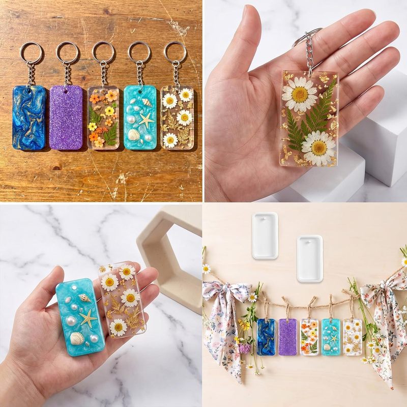 10Resin keychain jewelry casti - Silicone Epoxy Resin Molds Set review and price
